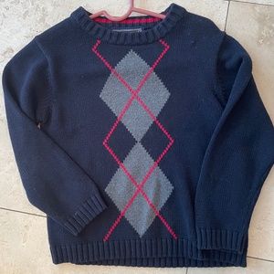 Argyle sweater size 6.